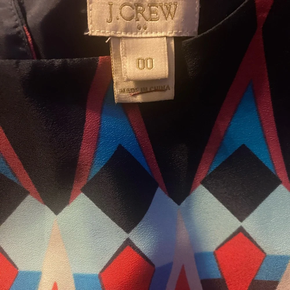 J. Crew Multicolor Geometric Mini Dress